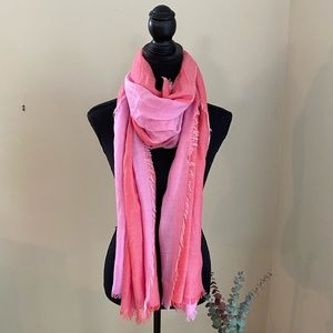 Loro Piana Cashmere and Silk Scarf Pink/Red